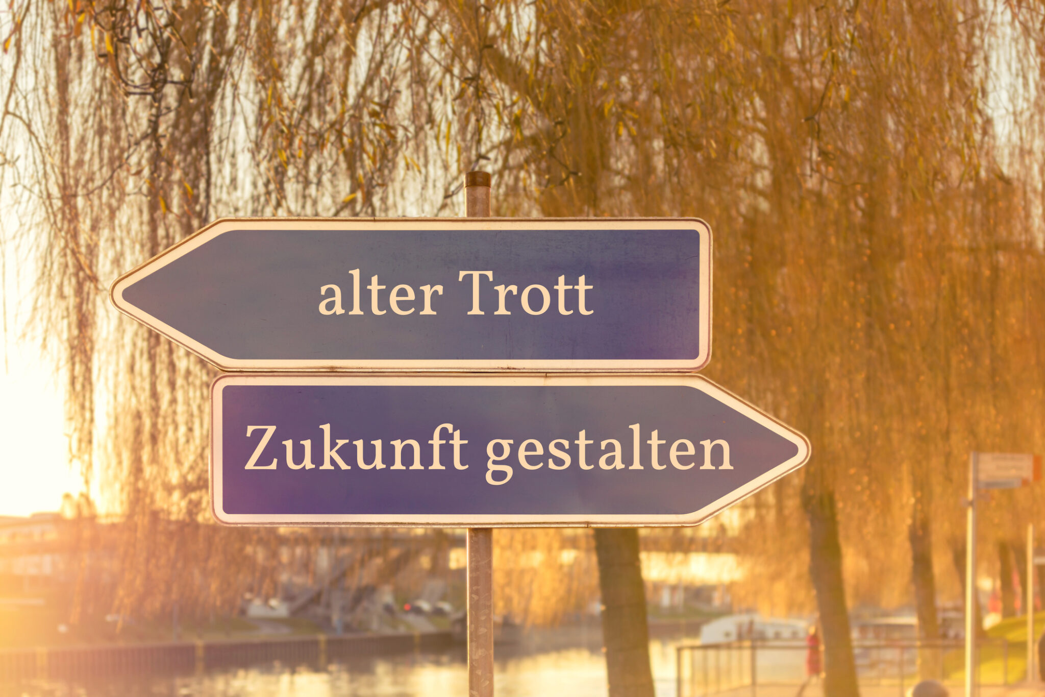 Wegweiser raus aus dem alten Trott