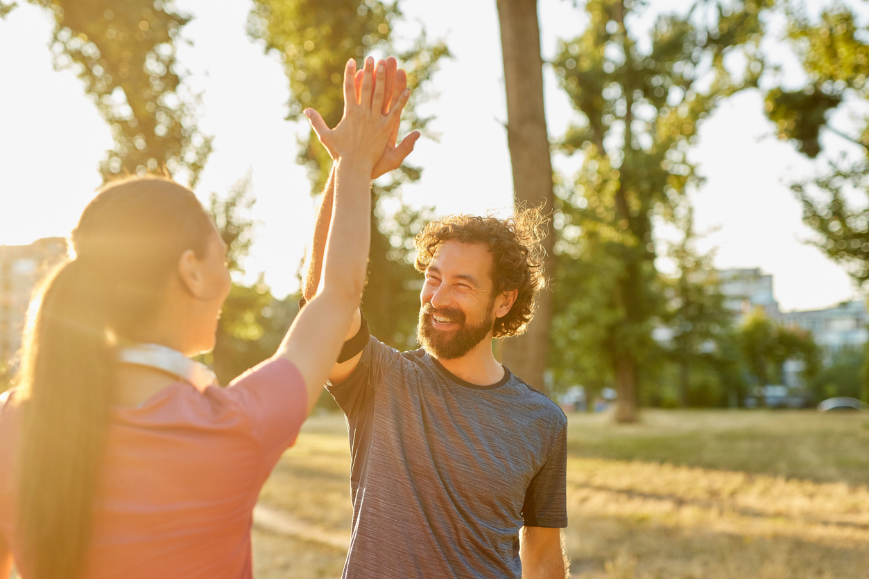 Sport nach der Arbeit zur Entspannung